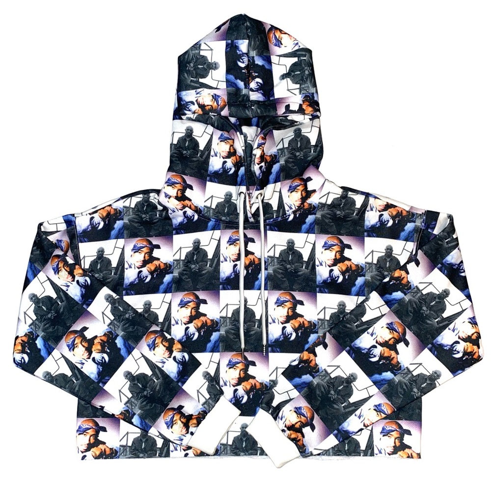 Forever 21 2pac Crop Hoodie